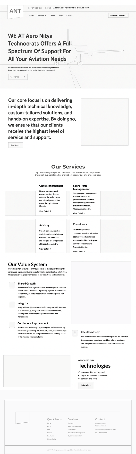 ANT-Wesbsite screen short